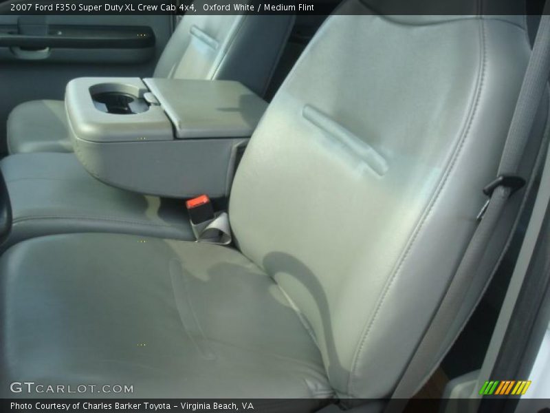 Oxford White / Medium Flint 2007 Ford F350 Super Duty XL Crew Cab 4x4