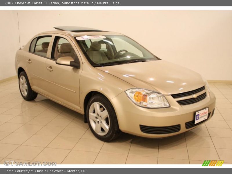 Sandstone Metallic / Neutral Beige 2007 Chevrolet Cobalt LT Sedan