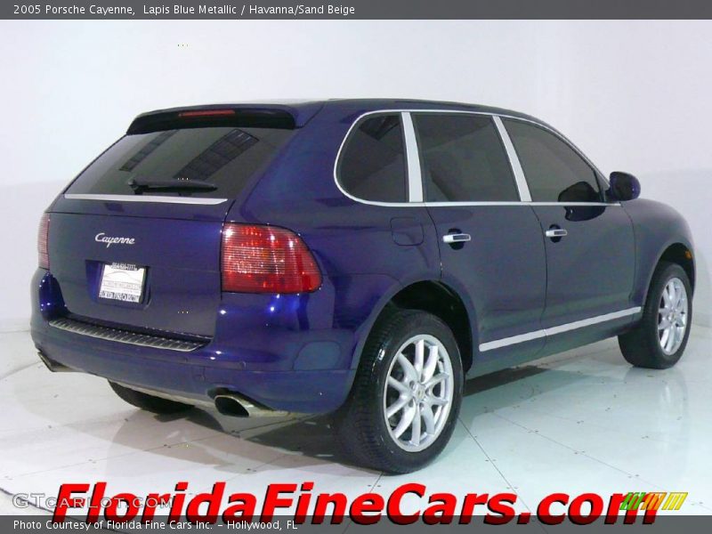 Lapis Blue Metallic / Havanna/Sand Beige 2005 Porsche Cayenne