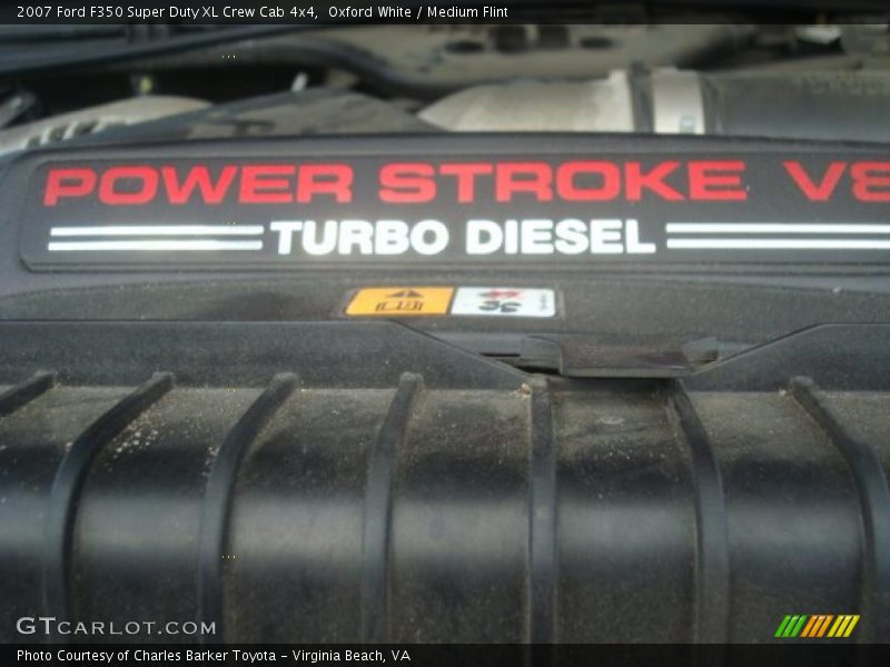 Oxford White / Medium Flint 2007 Ford F350 Super Duty XL Crew Cab 4x4