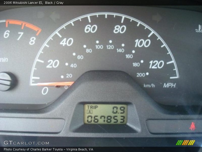 Black / Gray 2006 Mitsubishi Lancer ES