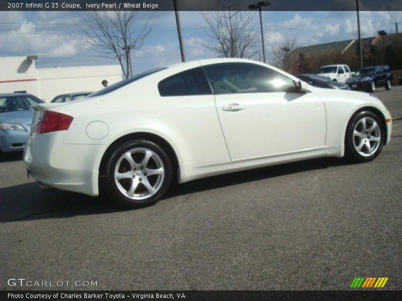 Ivory Pearl / Wheat Beige 2007 Infiniti G 35 Coupe