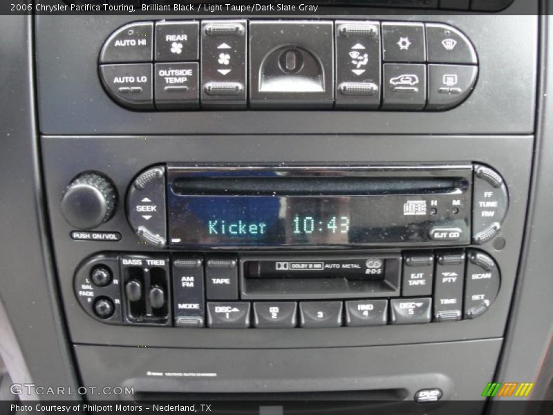 Brilliant Black / Light Taupe/Dark Slate Gray 2006 Chrysler Pacifica Touring