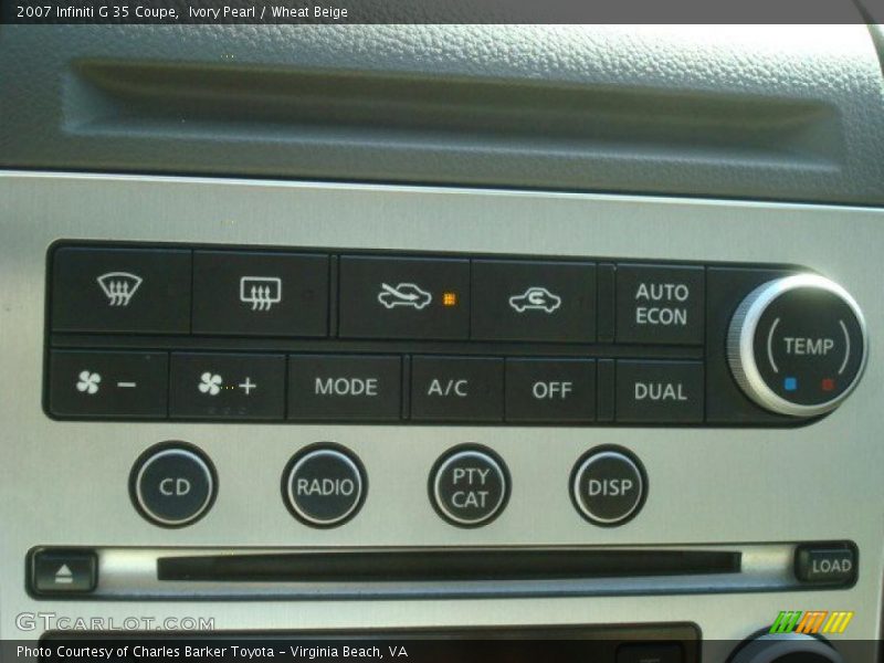 Ivory Pearl / Wheat Beige 2007 Infiniti G 35 Coupe