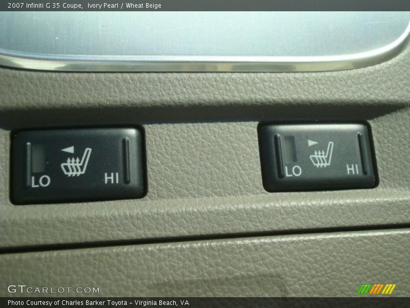 Ivory Pearl / Wheat Beige 2007 Infiniti G 35 Coupe