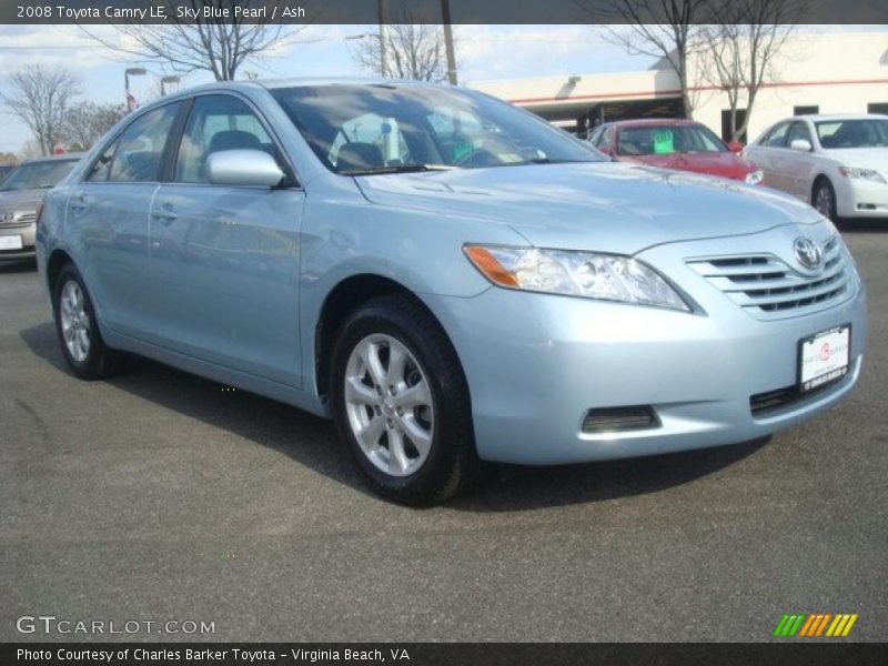 Sky Blue Pearl / Ash 2008 Toyota Camry LE