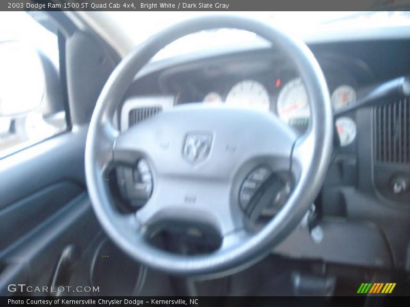 Bright White / Dark Slate Gray 2003 Dodge Ram 1500 ST Quad Cab 4x4