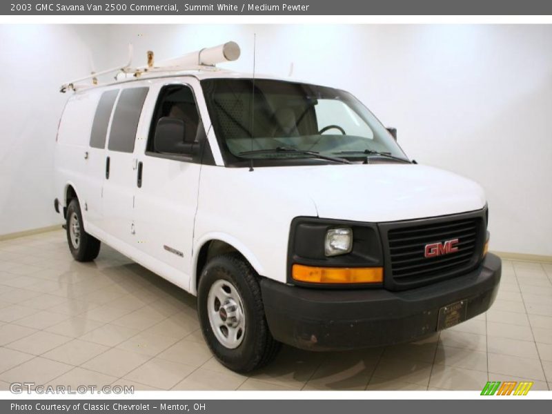 Summit White / Medium Pewter 2003 GMC Savana Van 2500 Commercial
