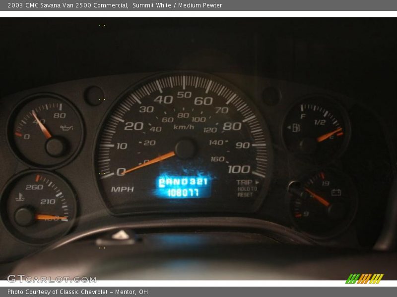 Summit White / Medium Pewter 2003 GMC Savana Van 2500 Commercial