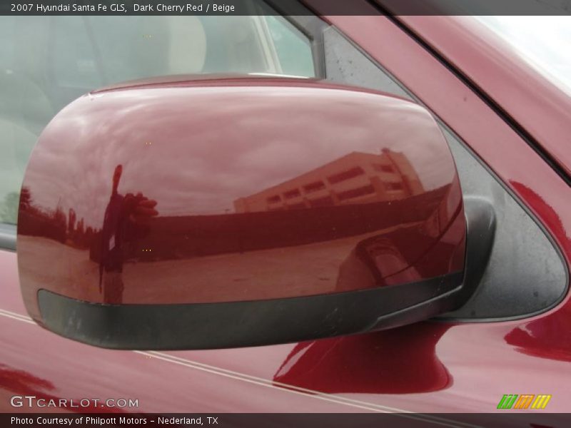 Dark Cherry Red / Beige 2007 Hyundai Santa Fe GLS