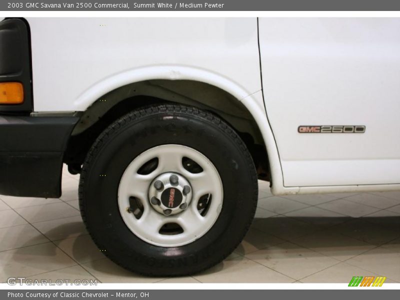 Summit White / Medium Pewter 2003 GMC Savana Van 2500 Commercial