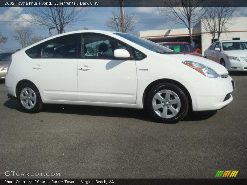 Super White / Dark Gray 2009 Toyota Prius Hybrid