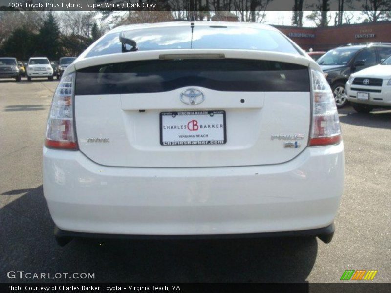 Super White / Dark Gray 2009 Toyota Prius Hybrid