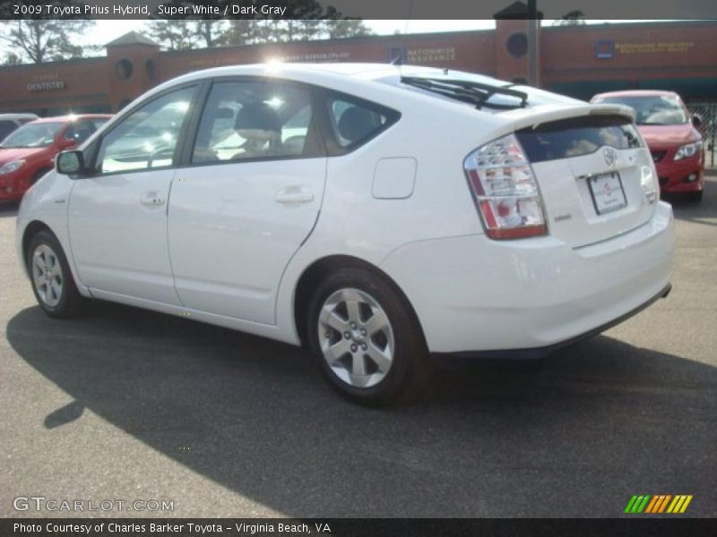 Super White / Dark Gray 2009 Toyota Prius Hybrid