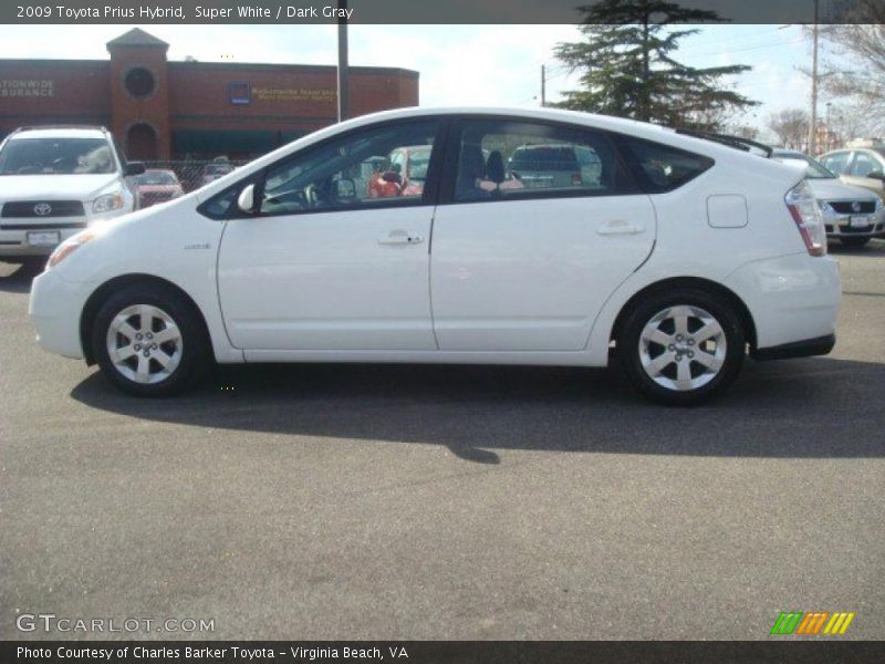 Super White / Dark Gray 2009 Toyota Prius Hybrid