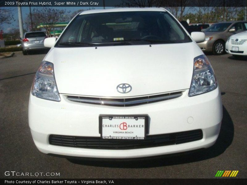 Super White / Dark Gray 2009 Toyota Prius Hybrid