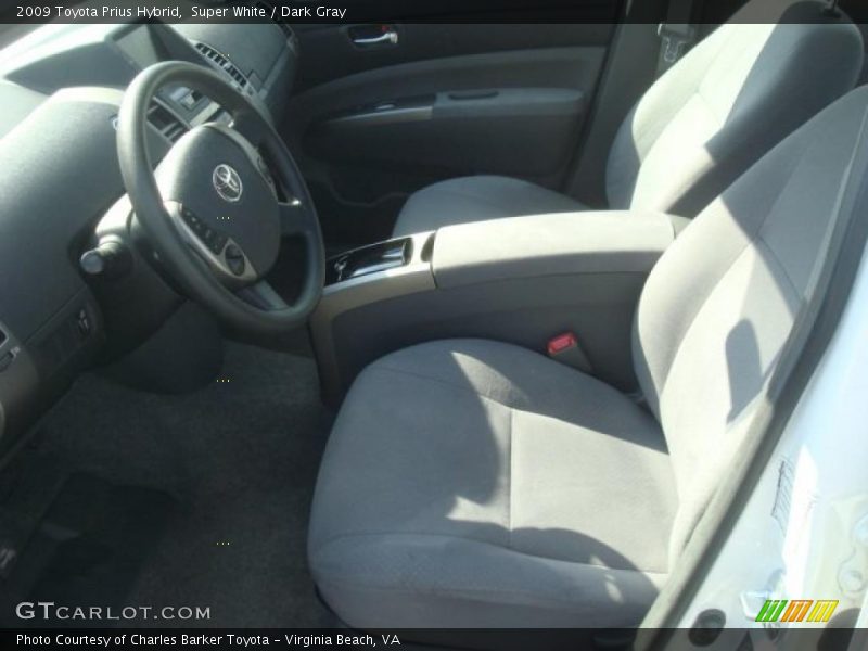 Super White / Dark Gray 2009 Toyota Prius Hybrid