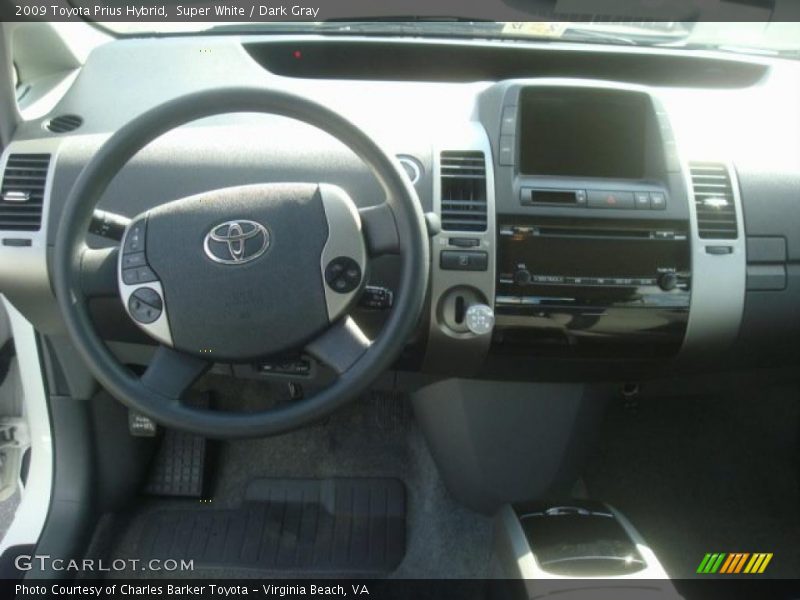 Super White / Dark Gray 2009 Toyota Prius Hybrid
