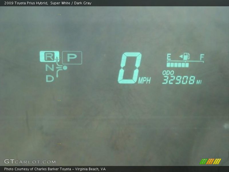 Super White / Dark Gray 2009 Toyota Prius Hybrid