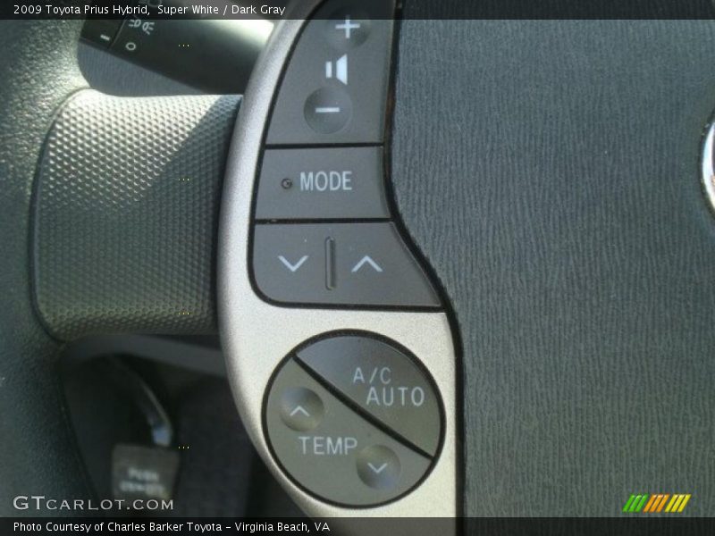 Super White / Dark Gray 2009 Toyota Prius Hybrid