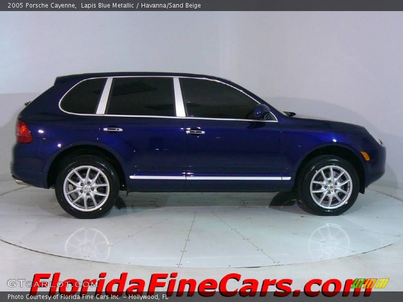 Lapis Blue Metallic / Havanna/Sand Beige 2005 Porsche Cayenne