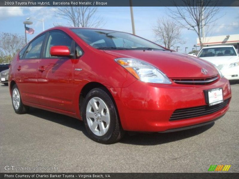 Barcelona Red Metallic / Bisque 2009 Toyota Prius Hybrid