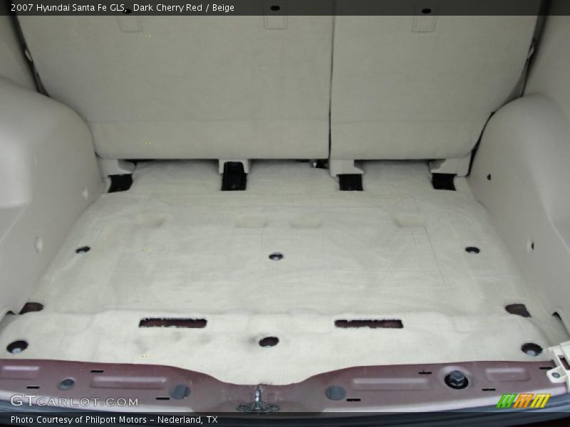 Dark Cherry Red / Beige 2007 Hyundai Santa Fe GLS