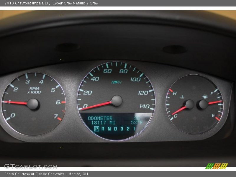 Cyber Gray Metallic / Gray 2010 Chevrolet Impala LT