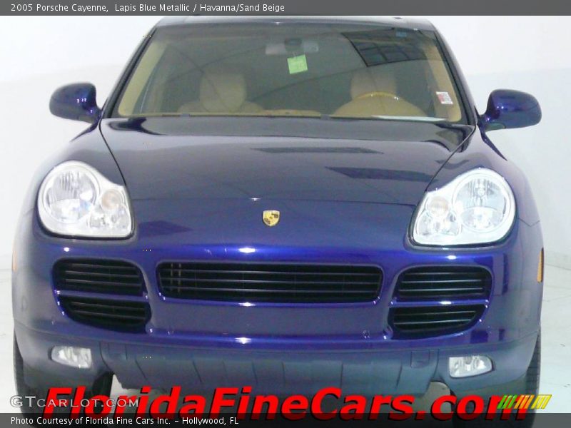 Lapis Blue Metallic / Havanna/Sand Beige 2005 Porsche Cayenne