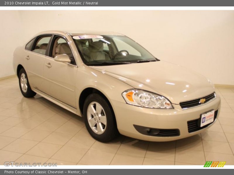 Gold Mist Metallic / Neutral 2010 Chevrolet Impala LT