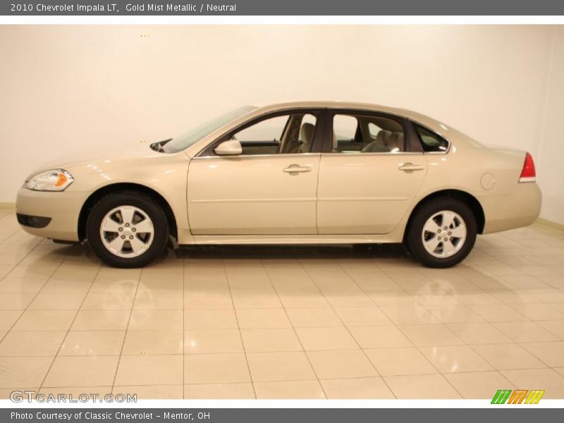 Gold Mist Metallic / Neutral 2010 Chevrolet Impala LT