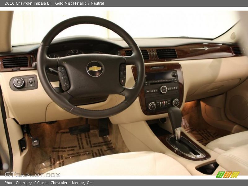 Gold Mist Metallic / Neutral 2010 Chevrolet Impala LT