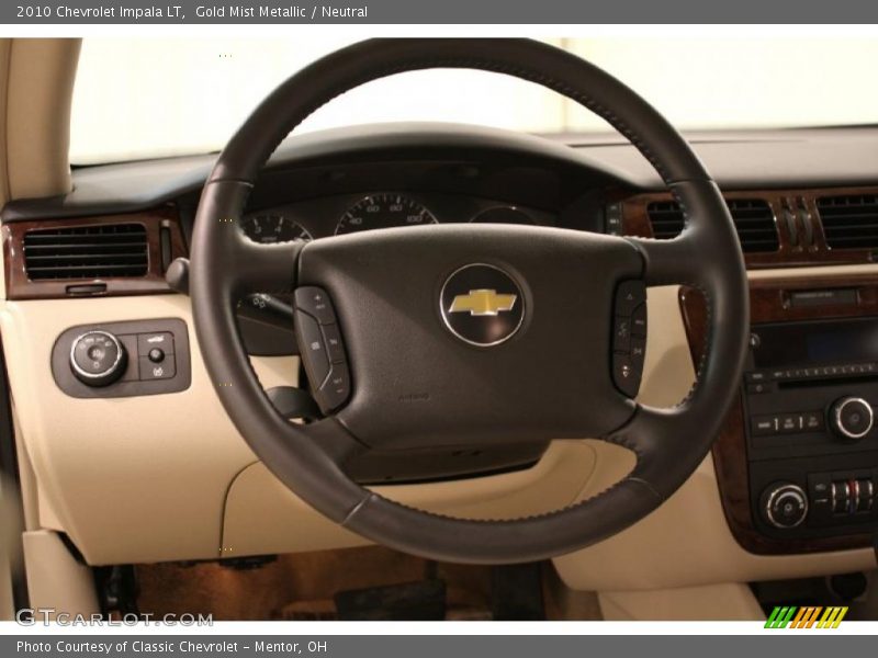 Gold Mist Metallic / Neutral 2010 Chevrolet Impala LT