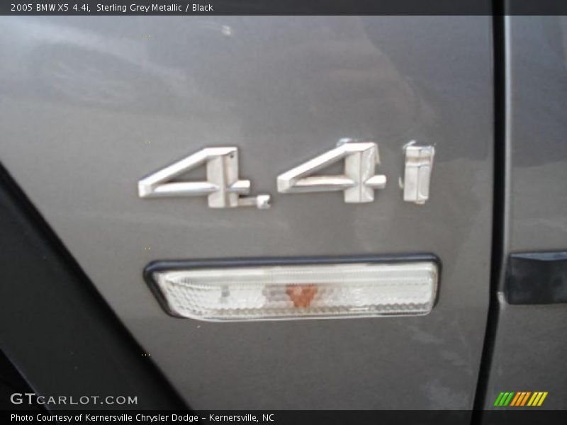 Sterling Grey Metallic / Black 2005 BMW X5 4.4i