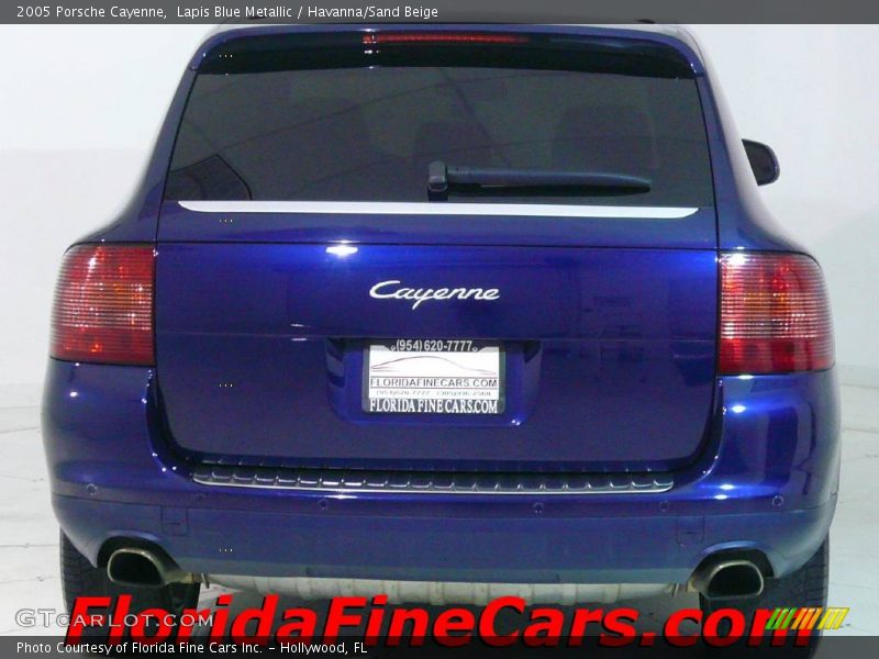 Lapis Blue Metallic / Havanna/Sand Beige 2005 Porsche Cayenne