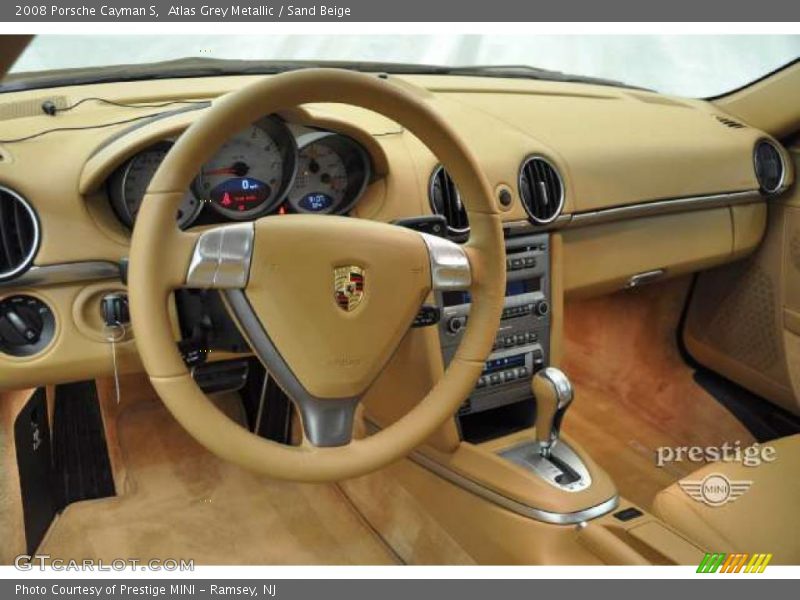 Atlas Grey Metallic / Sand Beige 2008 Porsche Cayman S