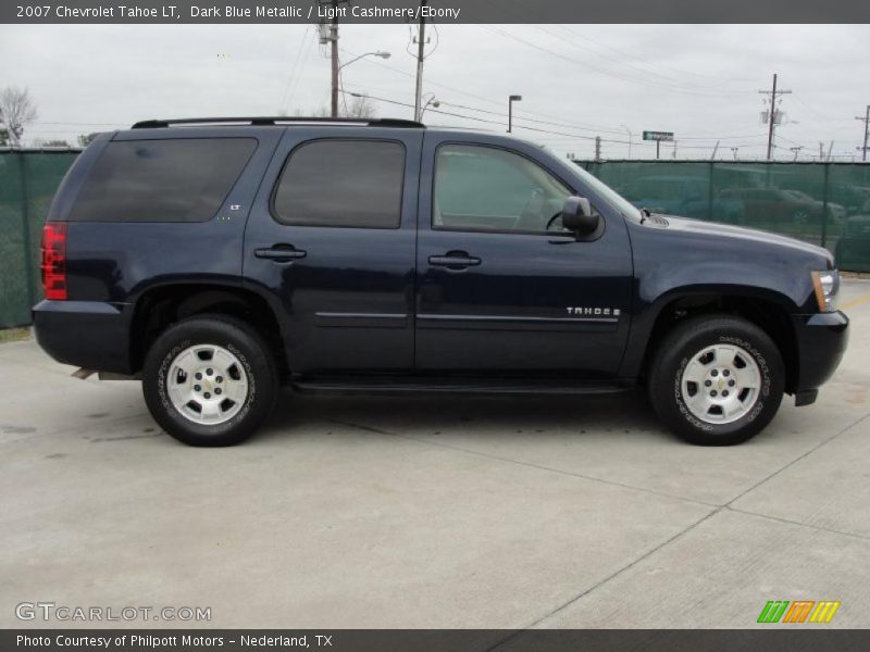 Dark Blue Metallic / Light Cashmere/Ebony 2007 Chevrolet Tahoe LT
