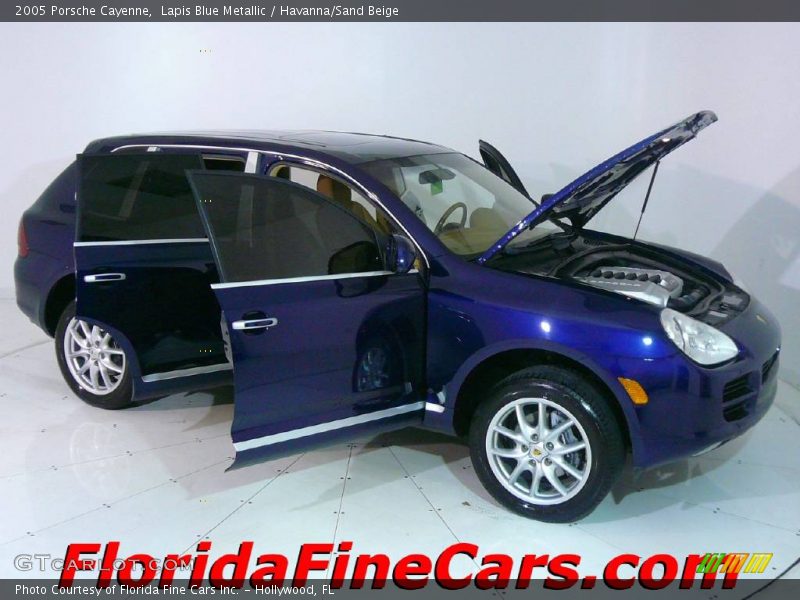 Lapis Blue Metallic / Havanna/Sand Beige 2005 Porsche Cayenne