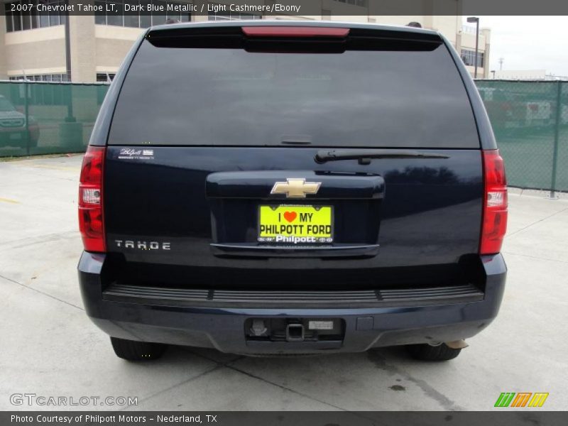Dark Blue Metallic / Light Cashmere/Ebony 2007 Chevrolet Tahoe LT