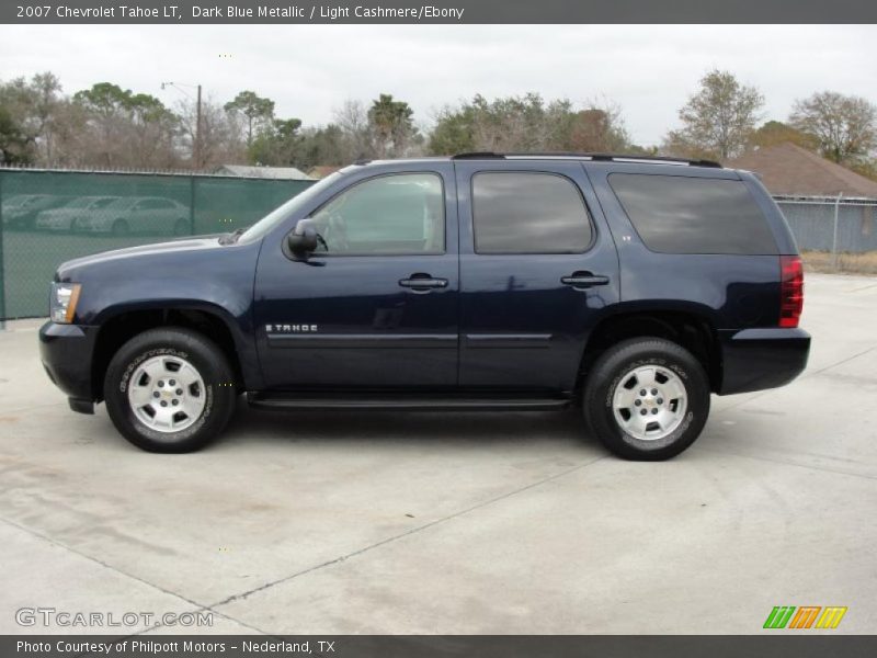 Dark Blue Metallic / Light Cashmere/Ebony 2007 Chevrolet Tahoe LT