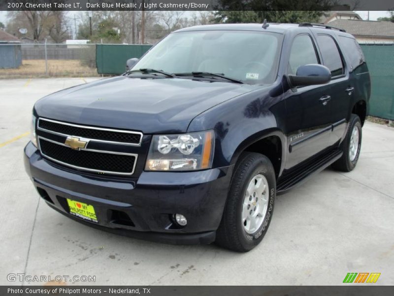 Dark Blue Metallic / Light Cashmere/Ebony 2007 Chevrolet Tahoe LT