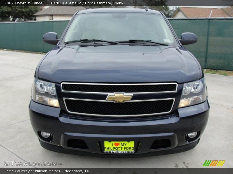 Dark Blue Metallic / Light Cashmere/Ebony 2007 Chevrolet Tahoe LT