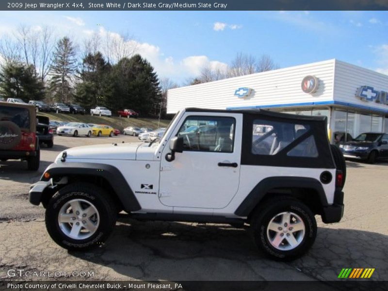 Stone White / Dark Slate Gray/Medium Slate Gray 2009 Jeep Wrangler X 4x4