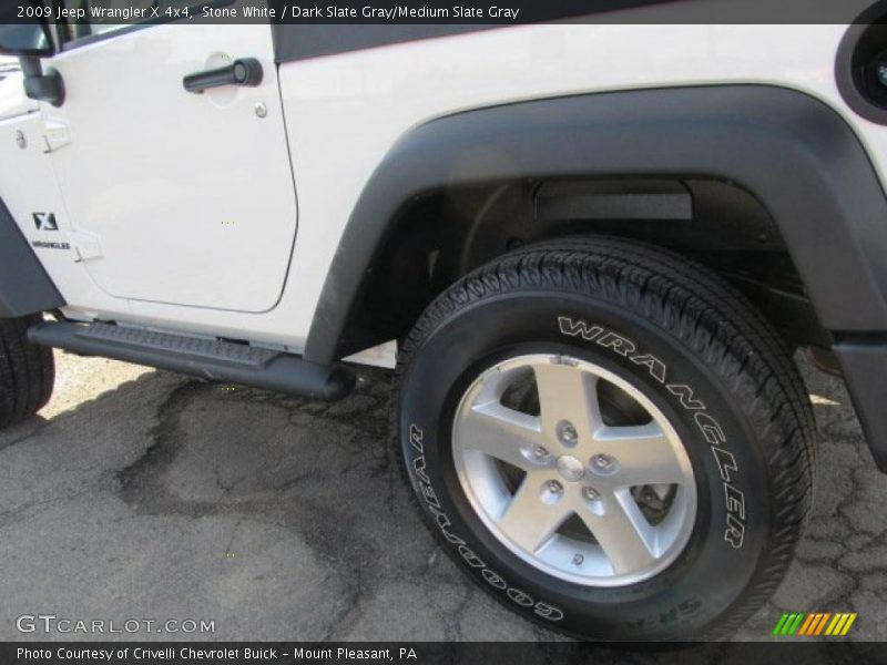 Stone White / Dark Slate Gray/Medium Slate Gray 2009 Jeep Wrangler X 4x4