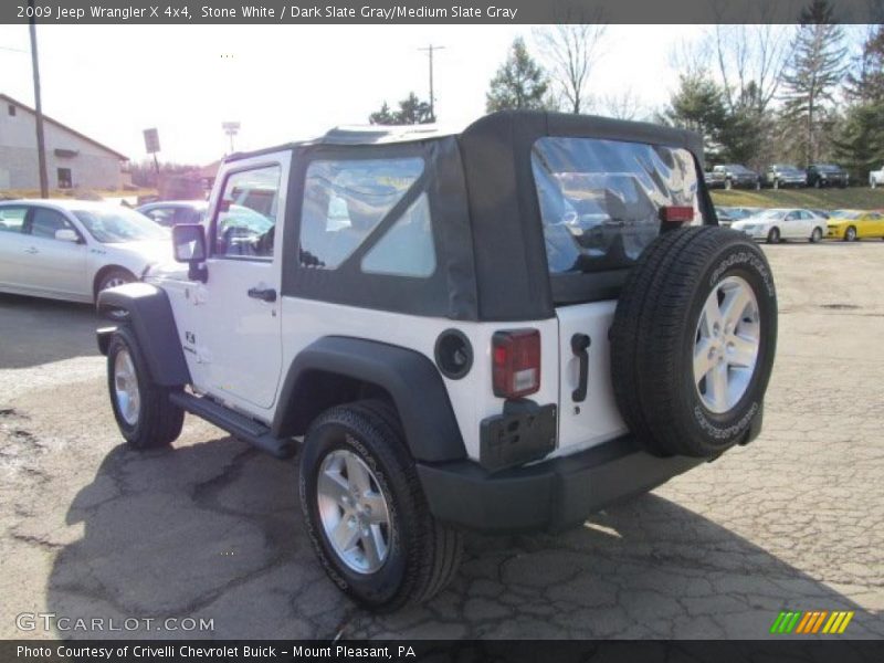 Stone White / Dark Slate Gray/Medium Slate Gray 2009 Jeep Wrangler X 4x4