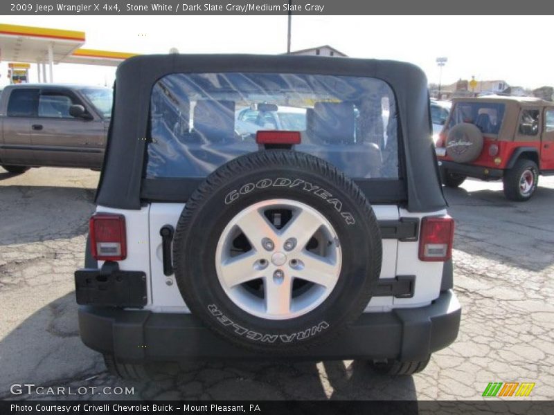 Stone White / Dark Slate Gray/Medium Slate Gray 2009 Jeep Wrangler X 4x4