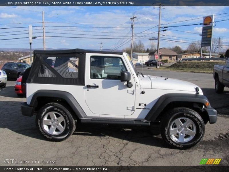 Stone White / Dark Slate Gray/Medium Slate Gray 2009 Jeep Wrangler X 4x4