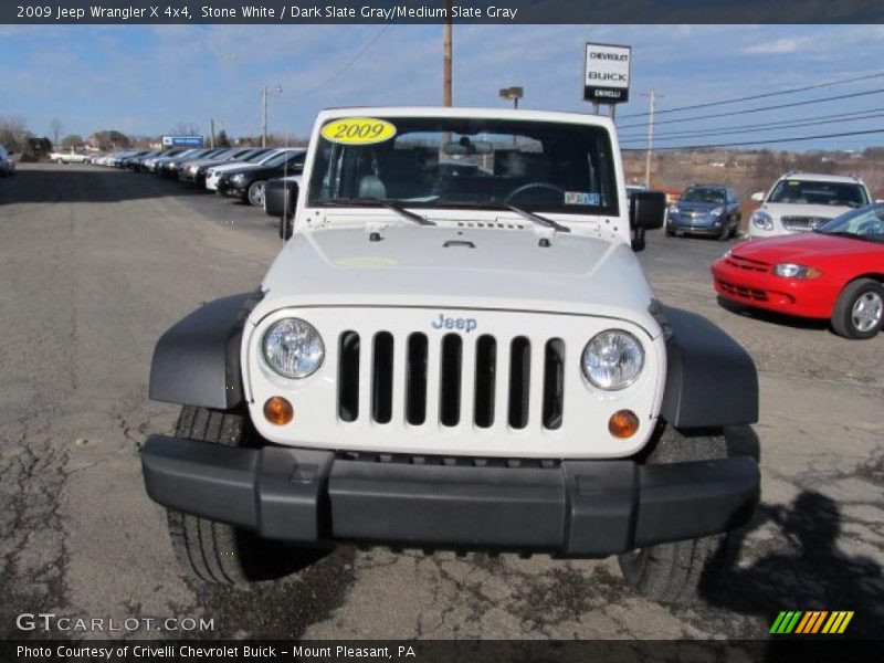 Stone White / Dark Slate Gray/Medium Slate Gray 2009 Jeep Wrangler X 4x4