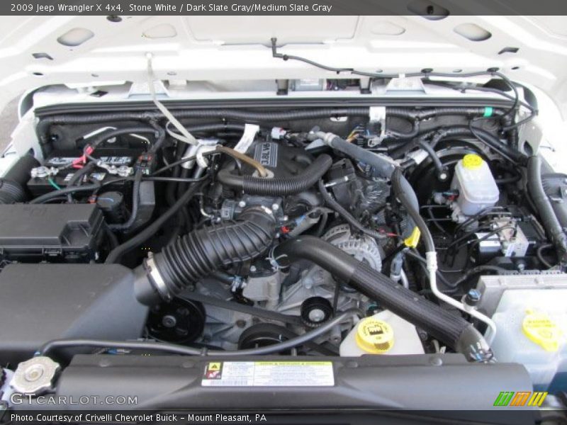 Stone White / Dark Slate Gray/Medium Slate Gray 2009 Jeep Wrangler X 4x4