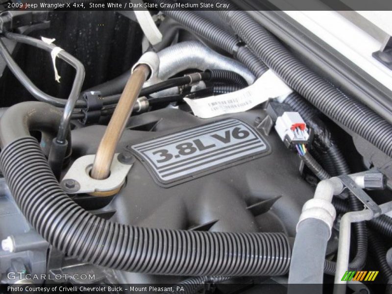 Stone White / Dark Slate Gray/Medium Slate Gray 2009 Jeep Wrangler X 4x4